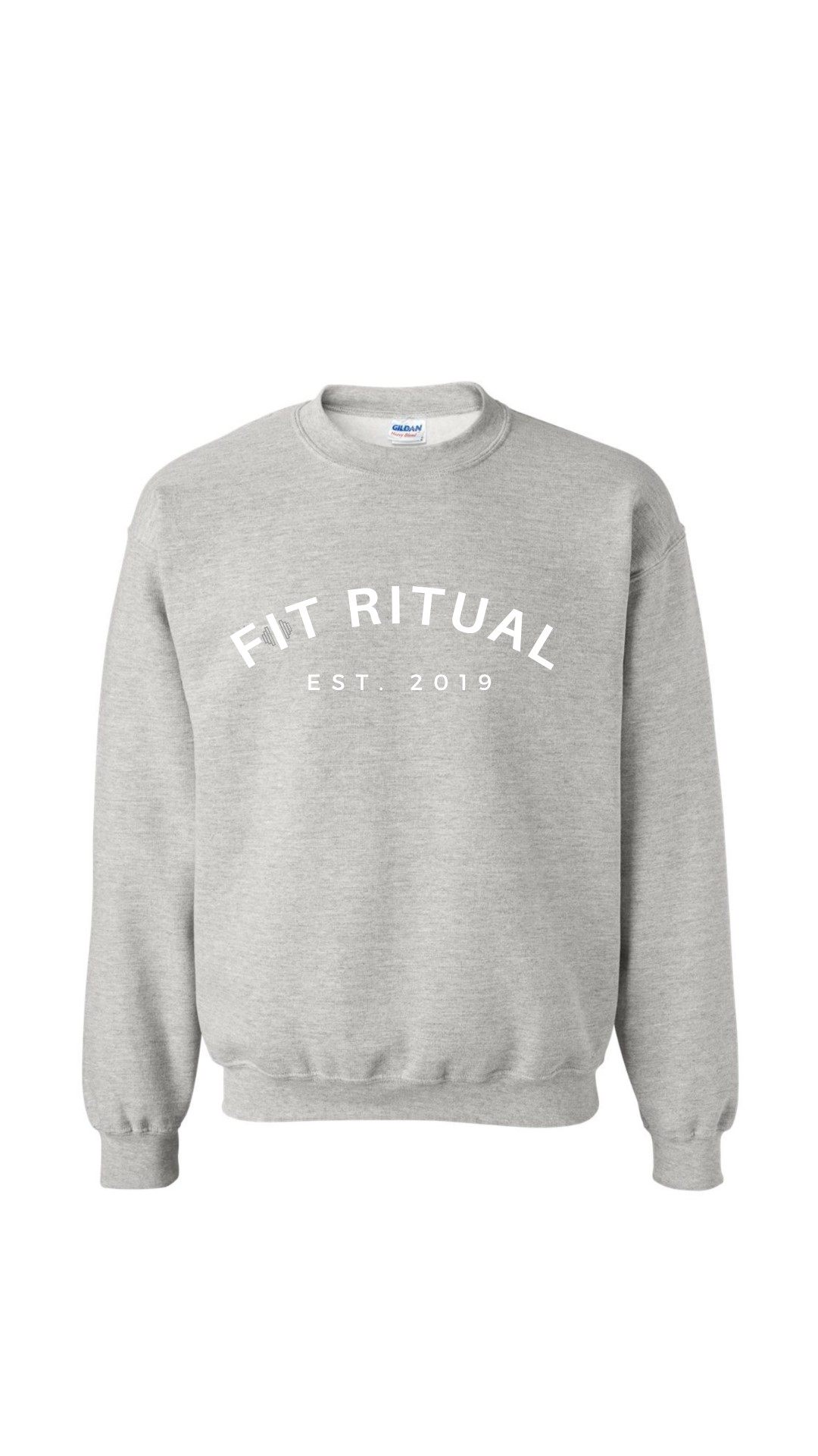 Crewneck Sweatshirt Vintage Logo: Heather Grey
