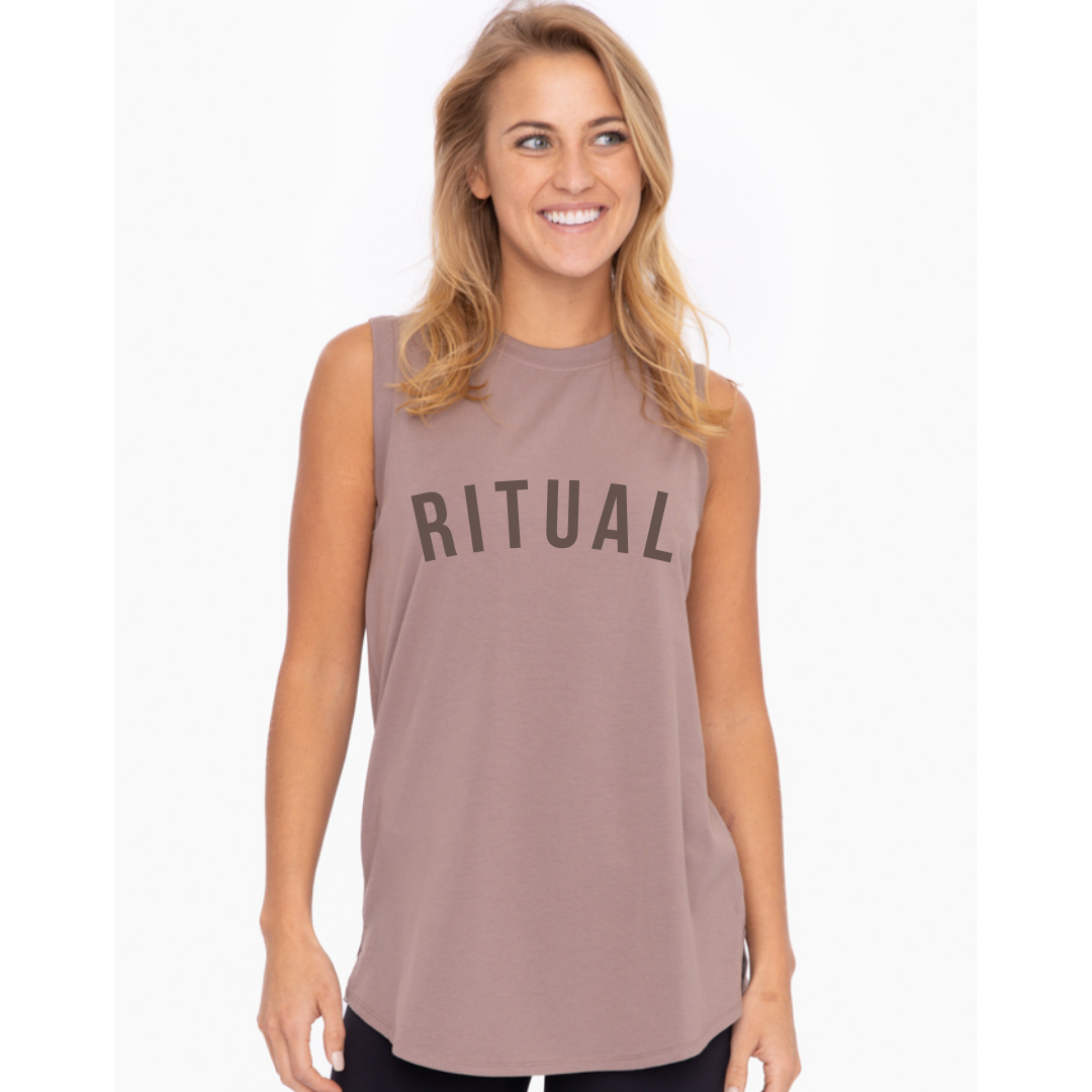 RITUAL tank in taupe
